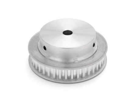 T5 timing pulley 10mm wide - 40 teeth, bore 8.00mm H7 with clamping screws