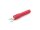 Spade 4mm, with 4mm banana socket, unit 10 pieces, color red