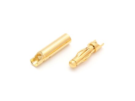 Goldkontaktstecker 4.0mm lamellae contact pair 1