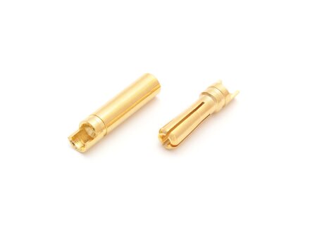 Goldkontaktstecker 4.0mm slit, 1 pair