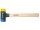 Safety soft-face hammer, blue / yellow. SAFETY