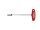 Hex nut driver with T-handle. plated 336 SW 10,0x125