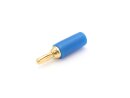 Banana 2.5mm gold-plated, blue