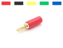 Banana plug 2.5mm gold-plated, unit 10 pieces, color...