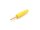 Banana plug 2mm, set of contact gold-plated, unit 10 pieces, yellow