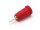 Safety built-in socket, Einpressversion solder contact PCBs, unit 10 pieces, red