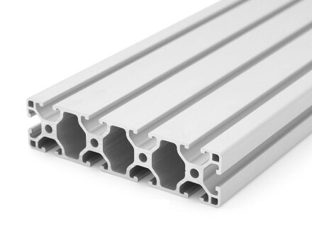 Profilo in alluminio 30x120 L asola tipo I 6 leggero argento