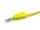 Cable de prueba, cable de laboratorio con clavijas banana apilables de 4 mm 0,5 metros 1qmm JBF, amarillo