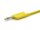 Cable de prueba, cable de laboratorio con clavijas banana apilables de 4 mm, 1 metro 2,5qmm SIL, amarillo