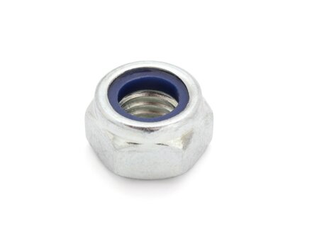 DIN 985 Hex lock nut with non-metallic clamping member .8 galvanized,