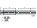 Linearwagen mit 4 kugelgelagerten Kunststoffrollen 100mm lang, LWK 6-40