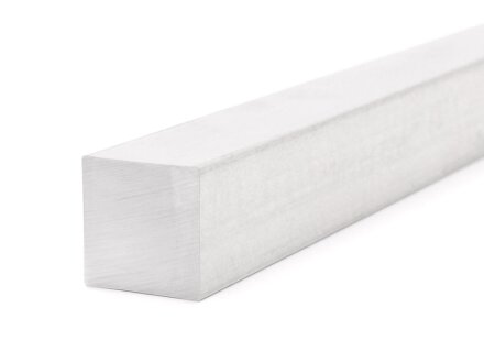 Square bar 50x50mm, aluminum EN AW-6060, 6.75kg/m, cut 50-3000mm