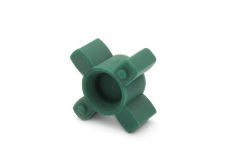 Estrella de plástico verde 64SH D para acoplamiento de elastómero sin holguras JM25C
