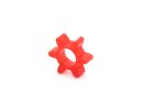 Kunststof ster rood 98SH A voor spelingsvrije elastomeer...