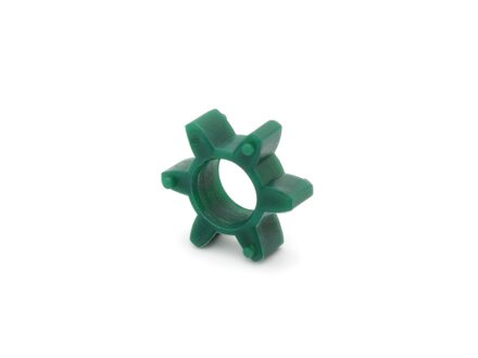 Estrella de plástico verde 64SH D para acoplamiento de elastómero sin holguras JM16C