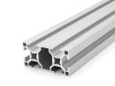 Perfil de aluminio 30x60 L tipo B ranura 8 ligero, plata  1000mm