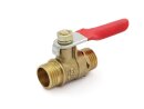 Ball valves, two-sided external thread, size selectable