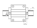 Carrello lineare HRC 20 FL flangia modello