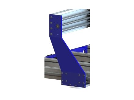 Connessione XY in lamiera dacciaio EMS1620A-CNC, zincata, pronta per linstallazione