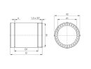 Full plastic bearing RJMP DryLin® igus - Size Selectable