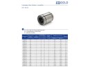 Linear bearings 8mm LM8UUAJ, adjustable