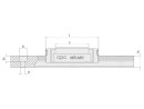 Guía lineal MR 12 M, acero inoxidable - Varilla de 1 m en la longitud del laminador