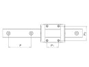 Linear guide MR 15 M, stainless steel - 1m rod mill in length