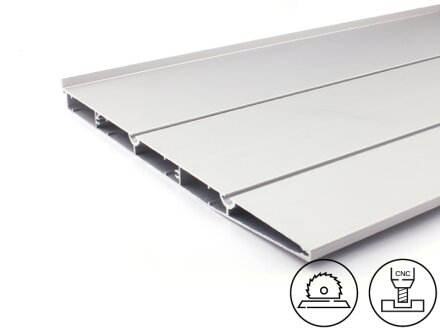 Aluminiumprofil Regalboden I-Typ Nut 8 / 320mm, 4,02kg/m, Zuschnitt 50-6000mm