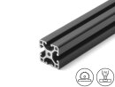 Aluminiumprofil schwarz 30x30L I-Typ Nut 6 , 0,94kg/m,...