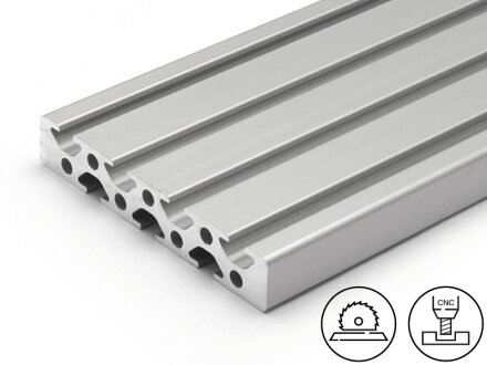 Profilo in alluminio 80x14S I tipo con scanalatura 5, 1,82kg/m, taglio da 50 a 6000mm