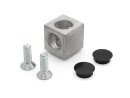 Cube connector 2D 30 B-type groove 8 x with mounting kit 2 M8x25