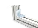 Steel angle galvanized 40 I-type slot 8 incl. Mounting kit