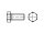 DIN 933 hexagon head screw with thread up to the head, 10.9, zinc plated. Size selectable