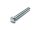 DIN 933 hexagon head screw with thread up to the head, 8.8, zinc plated. Size selectable