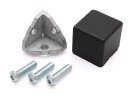 Corner connector 40 I-type slot 8 incl. Mounting kit and cover square