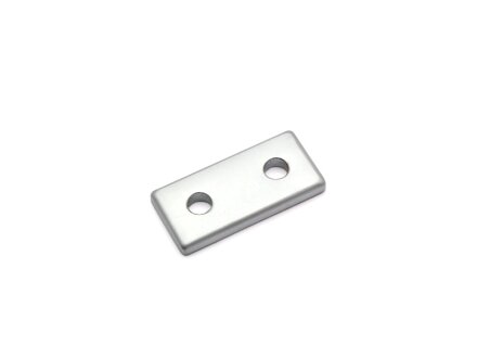 Connector plate aluminum plated 20x40