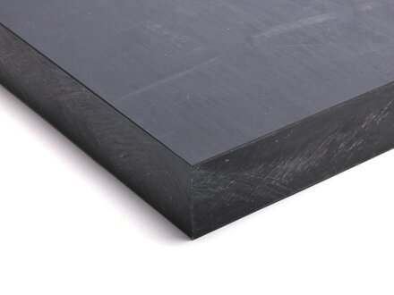 PA6 plate black, Thickness 4mm, cut - length and width selectable