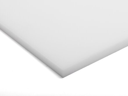 Plaque en POM blanc, épaisseur 4mm, coupe - longueur et largeur sélectionnables