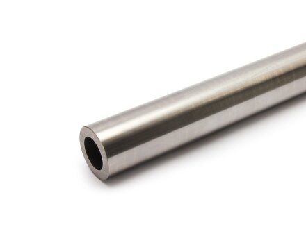 Hollow shaft 25x15mm h6, ground and hardened, material C60E (1.1221), 2.47kg/m, cut 50-3000mm