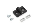 Hinge 20x20 heavy I-type groove 5 incl. Mounting kit