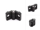 Hinge 20x20 heavy I-type groove 5 incl. Mounting kit