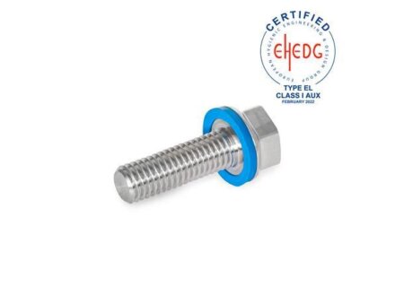 Stainless steel screws Hygienic Design, low head GN1581-M6-40-MT-H