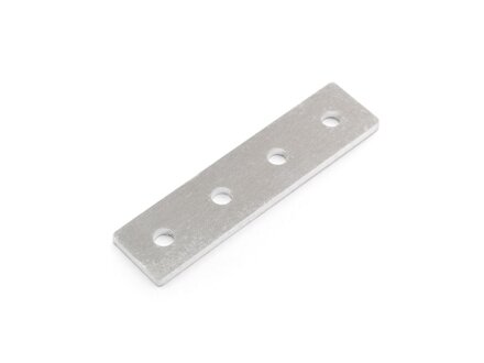 Connector plate 20x80, 4-hole, lasered, blank