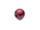 Plastic ball knobs, red GN319-KU-30-M8-C-RT