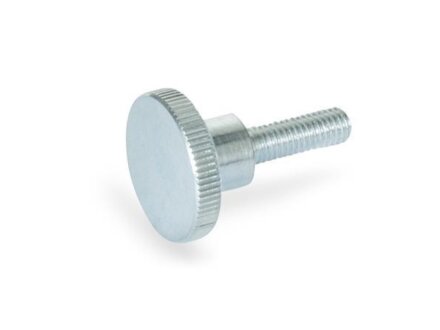 High knurled screws steel, zinc-plated GN464-M10-20-ZB