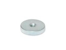Flat knurled nuts steel, zinc plated GN467-M6-ZB