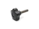 Star knob screws screw stainless steel GN5337.7-32-M6-25