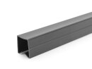 Afdek- &randprofiel zwart B-type sleuf 10, lengte 0,5 meter