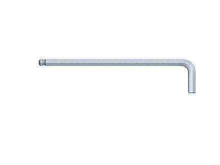 Sechskant-Kugelkopf Stiftschlüssel, verchromt, lang. 369 - Größe wählbar