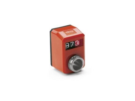 Position indicator 3 digit digital display mechanical counter hollow shaft stainless steel